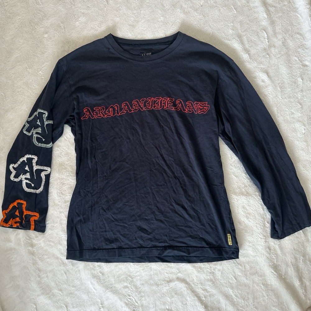 Vintage Armani jeans graphic long sleeve